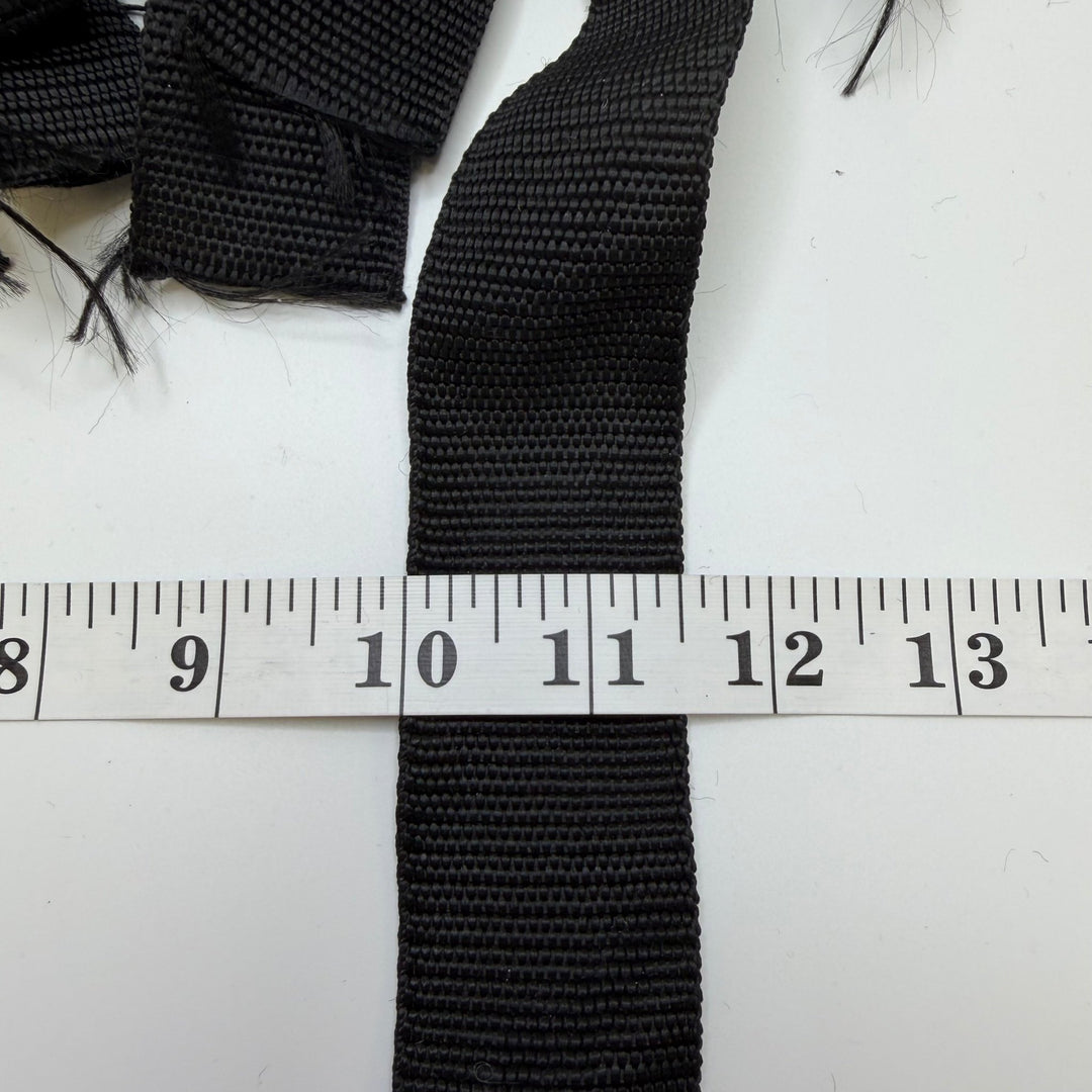 1 ½" (38mm) Webbing Trim - Black - 8 Pack - True Deadstock supplies Fabric by private - Sustainable Textile | FABCYCLE
