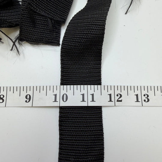 1 ½" (38mm) Webbing Trim - Black - 8 Pack - True Deadstock supplies Fabric by private - Sustainable Textile | FABCYCLE