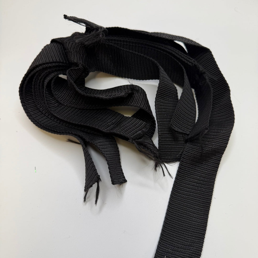 1 ½" (38mm) Webbing Trim - Black - 8 Pack - True Deadstock supplies Fabric by private - Sustainable Textile | FABCYCLE