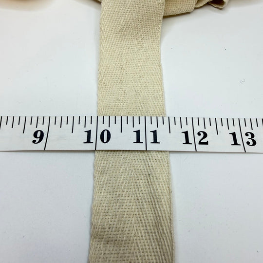 1 ½" (38mm) Webbing Trim - Cream - 3M Bundle - True Deadstock supplies Fabric by private - Sustainable Textile | FABCYCLE