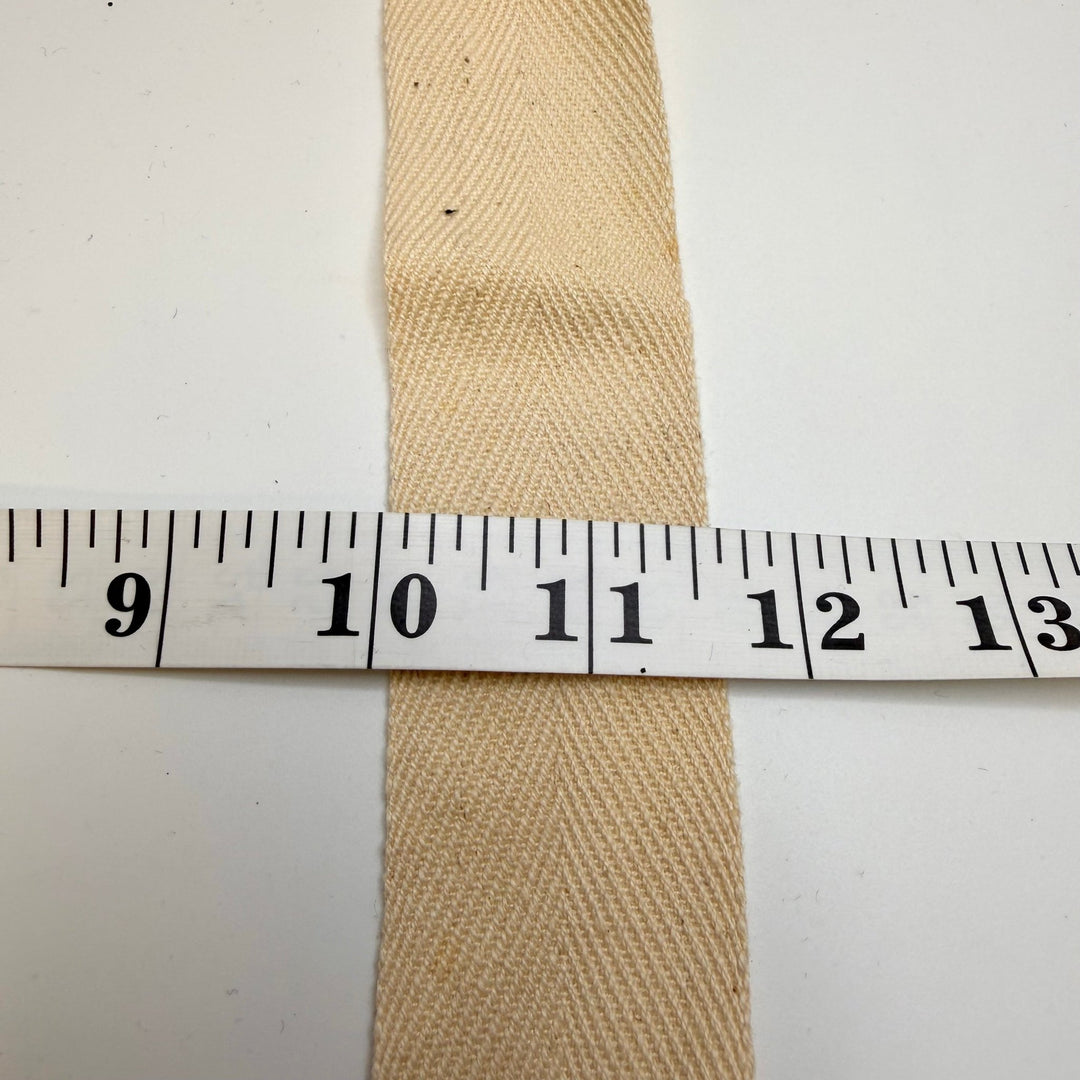 1 ½" (38mm) Webbing Trim - Light Beige - 3M Bundle - True Deadstock supplies Fabric by private - Sustainable Textile | FABCYCLE
