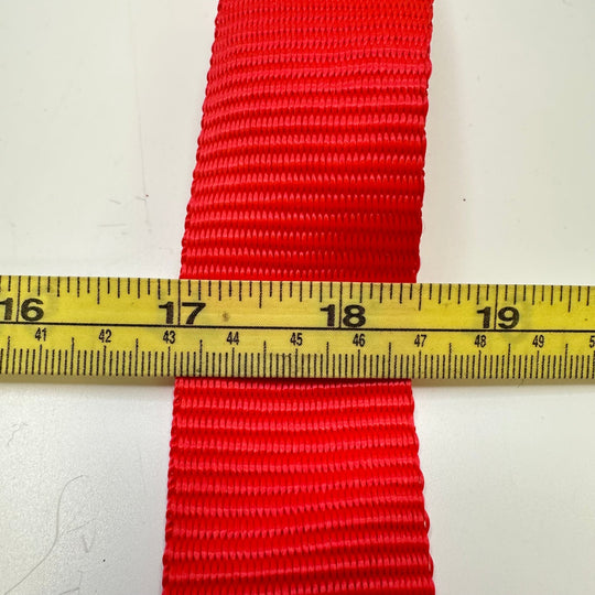 1 ½" (38mm) Webbing Trim - Red - 1.9M Bundle - True Deadstock supplies Fabric by private - Sustainable Textile | FABCYCLE