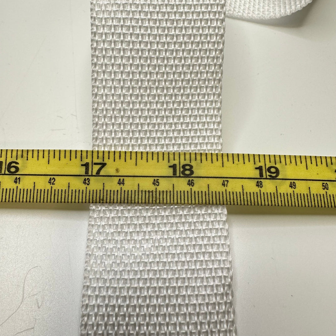 1 ½" (38mm) Webbing Trim - White - 2M Bundle - True Deadstock supplies Fabric by private - Sustainable Textile | FABCYCLE