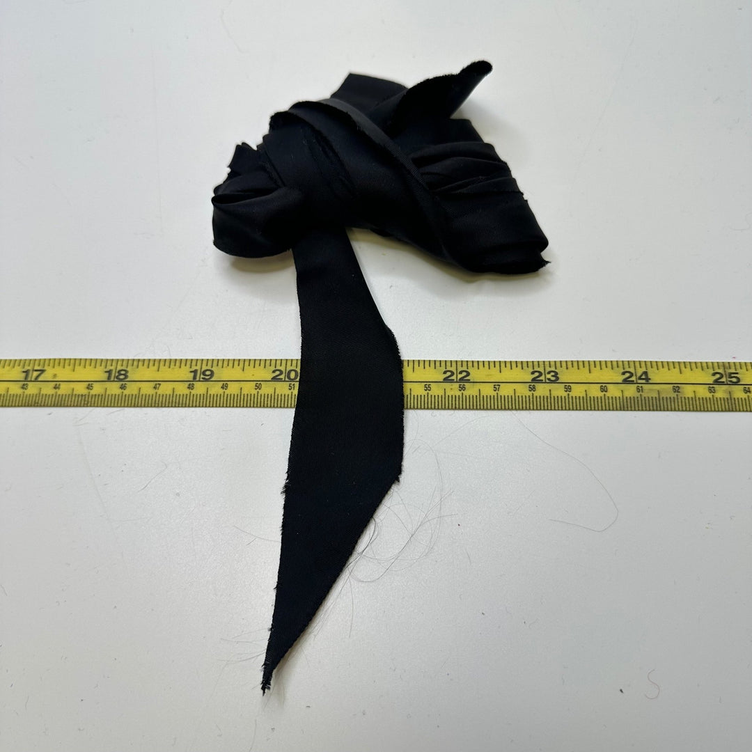 1" Continuous Woven Bias Tape - Black - 3.25M Bundle - True Deadstock supplies Fabric by private - Sustainable Textile | FABCYCLE