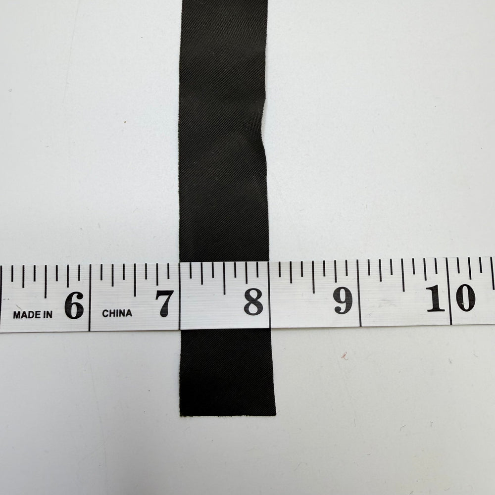 1" Continuous Woven Bias Tape - Dark Grey - Roll - True Deadstock supplies Fabric by private - Sustainable Textile | FABCYCLE