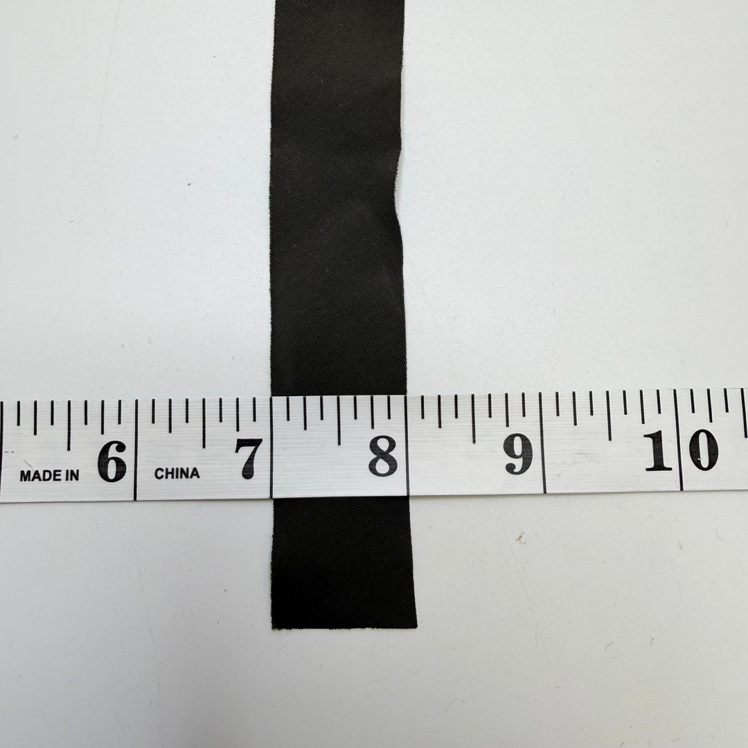 1" Continuous Woven Bias Tape - Dark Grey - Roll - True Deadstock supplies Fabric by private - Sustainable Textile | FABCYCLE