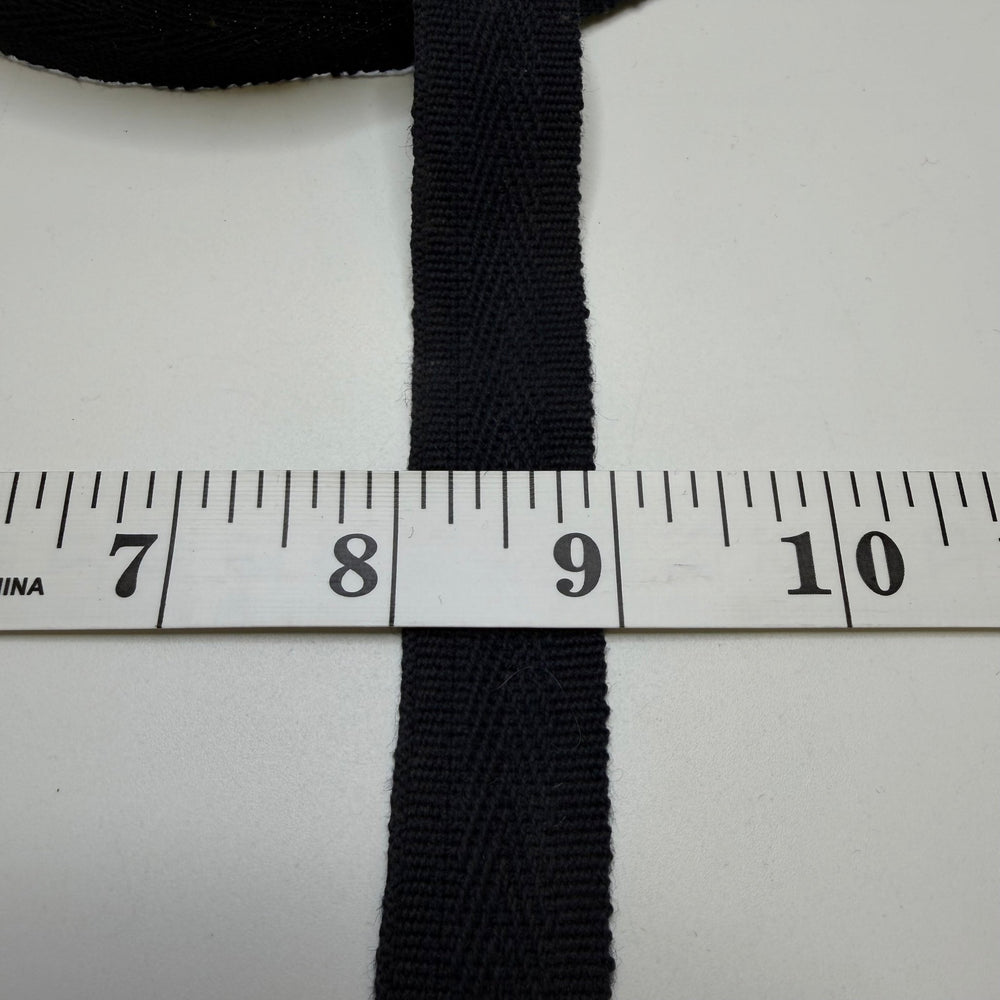 1" Continuous Woven Bias Tape - Dark Navy - Roll - True Deadstock supplies Fabric by private - Sustainable Textile | FABCYCLE