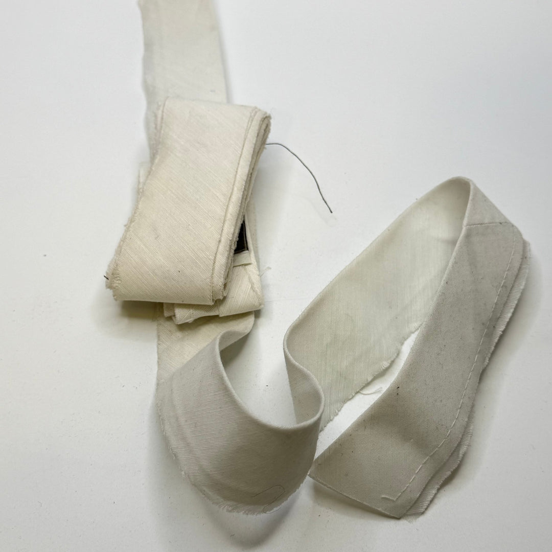 1 ½" Continuous Woven Bias Tape - White - 3M Bundle - True Deadstock supplies Fabric by private - Sustainable Textile | FABCYCLE