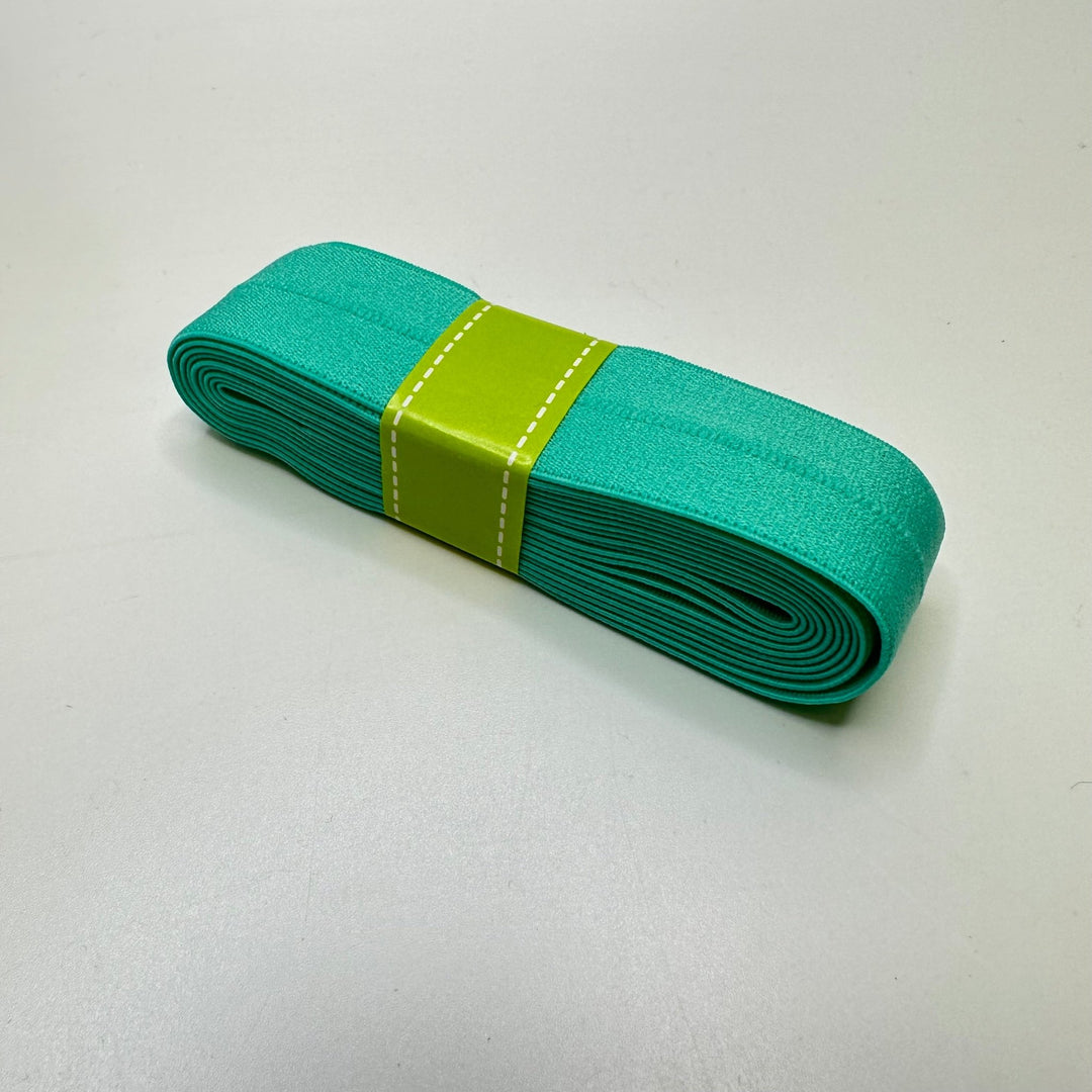 1" Foldover Elastic - Light Sea Green - 1.8M Bundle - True Deadstock supplies Fabric by private - Sustainable Textile | FABCYCLE