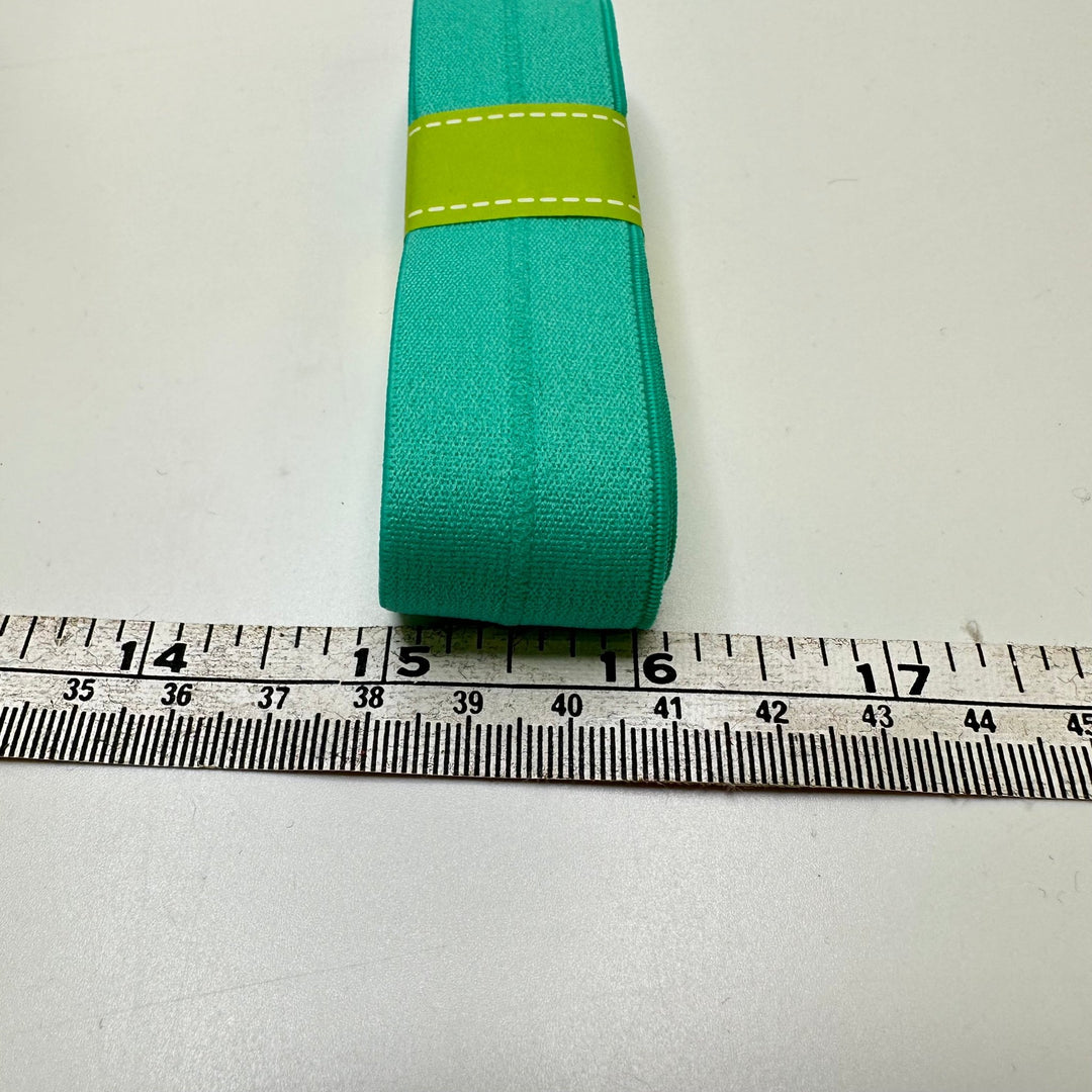 1" Foldover Elastic - Light Sea Green - 1.8M Bundle - True Deadstock supplies Fabric by private - Sustainable Textile | FABCYCLE