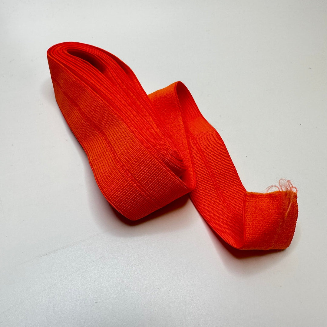 1" Foldover Elastic - Orange - 2M Bundle - True Deadstock supplies Fabric by private - Sustainable Textile | FABCYCLE