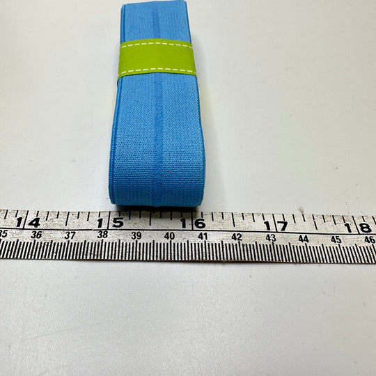1" Foldover Elastic - Periwinkle - 1.8M Bundle - True Deadstock supplies Fabric by private - Sustainable Textile | FABCYCLE