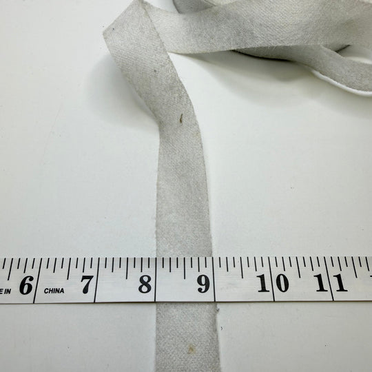 1" Fusible Knit Bias Tape - White - Roll - True Deadstock supplies Fabric by private - Sustainable Textile | FABCYCLE