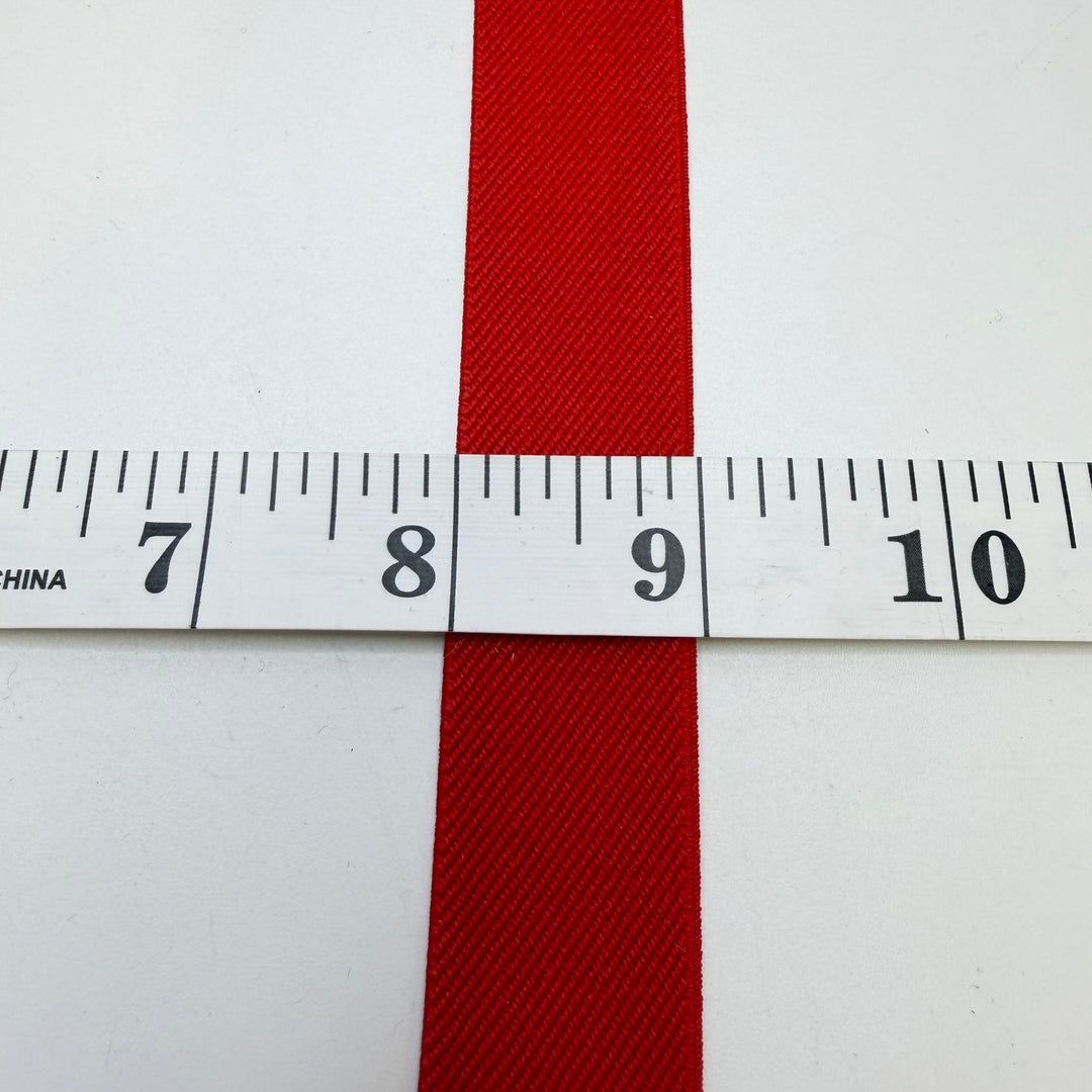 1" Woven Elastic - Red - 1.7M Bundle - True Deadstock supplies Fabric by private - Sustainable Textile | FABCYCLE