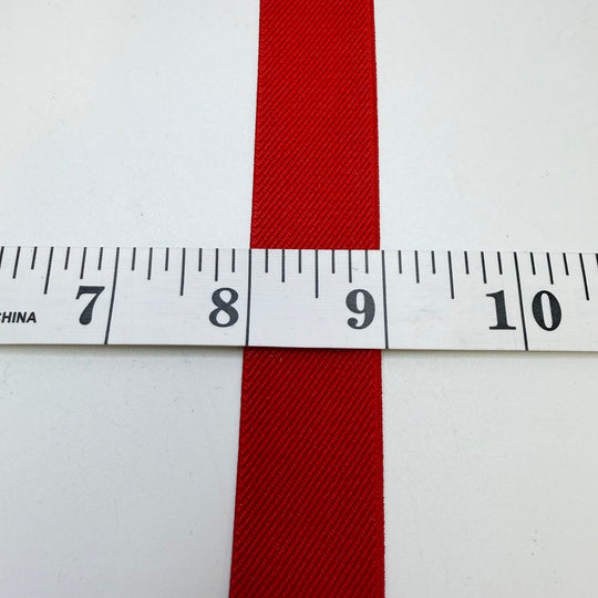 1" Woven Elastic - Red - 1.7M Bundle - True Deadstock supplies Fabric by private - Sustainable Textile | FABCYCLE