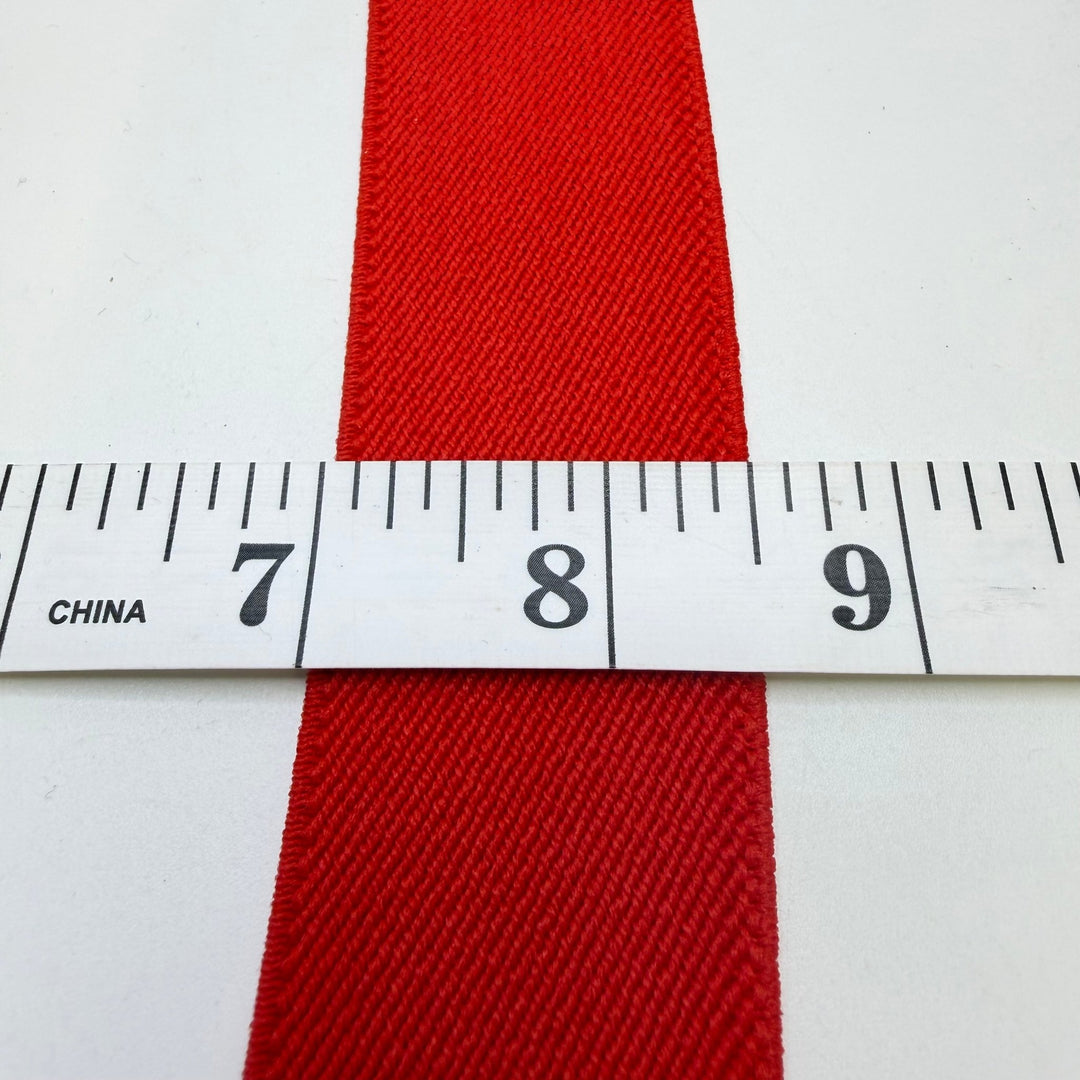 1 ½" Woven Elastic - Red - 2M Bundle - True Deadstock supplies Fabric by private - Sustainable Textile | FABCYCLE