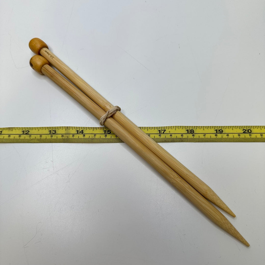 10 Mm Knitting Needle Tools - Light Beige - 2 Pack - True Deadstock supplies Fabric by private - Sustainable Textile | FABCYCLE