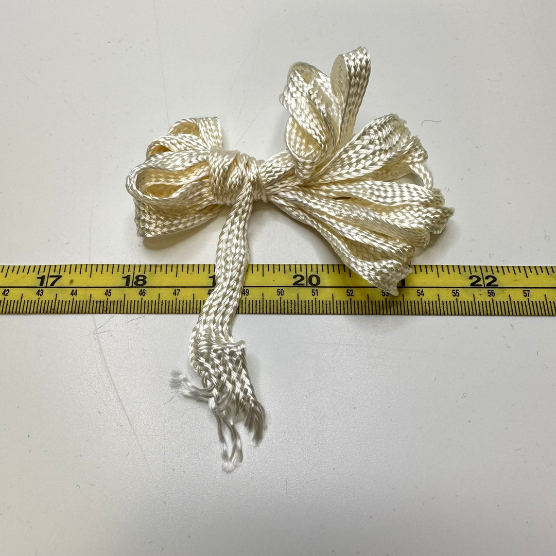 ⅜" (10mm) Braided Tape Trim - Cream - 2M Bundle - True Deadstock supplies Fabric by private - Sustainable Textile | FABCYCLE