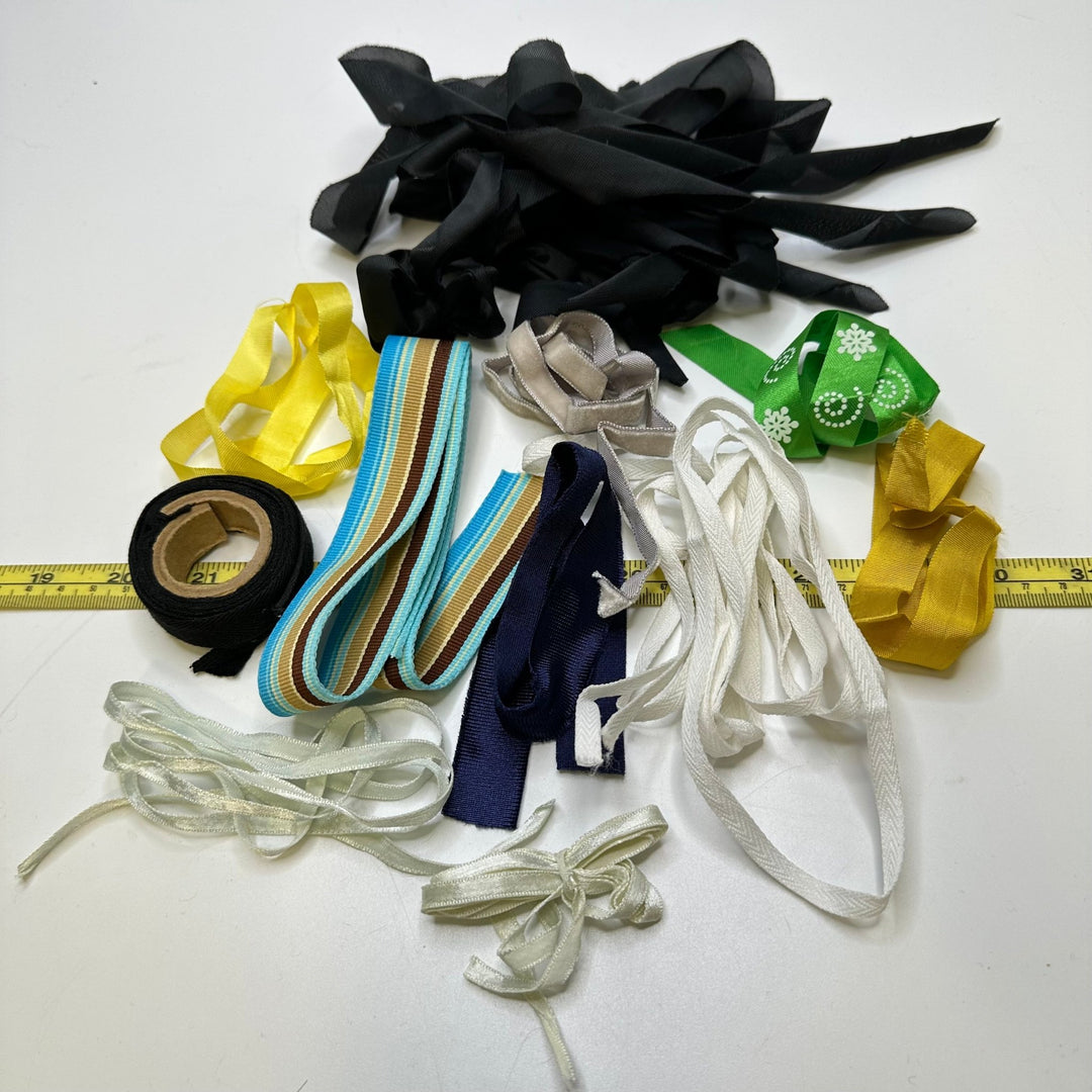 ⅜" (10mm) Ribbon Trim - Multi - 10 Pack - True Deadstock supplies Fabric by private - Sustainable Textile | FABCYCLE