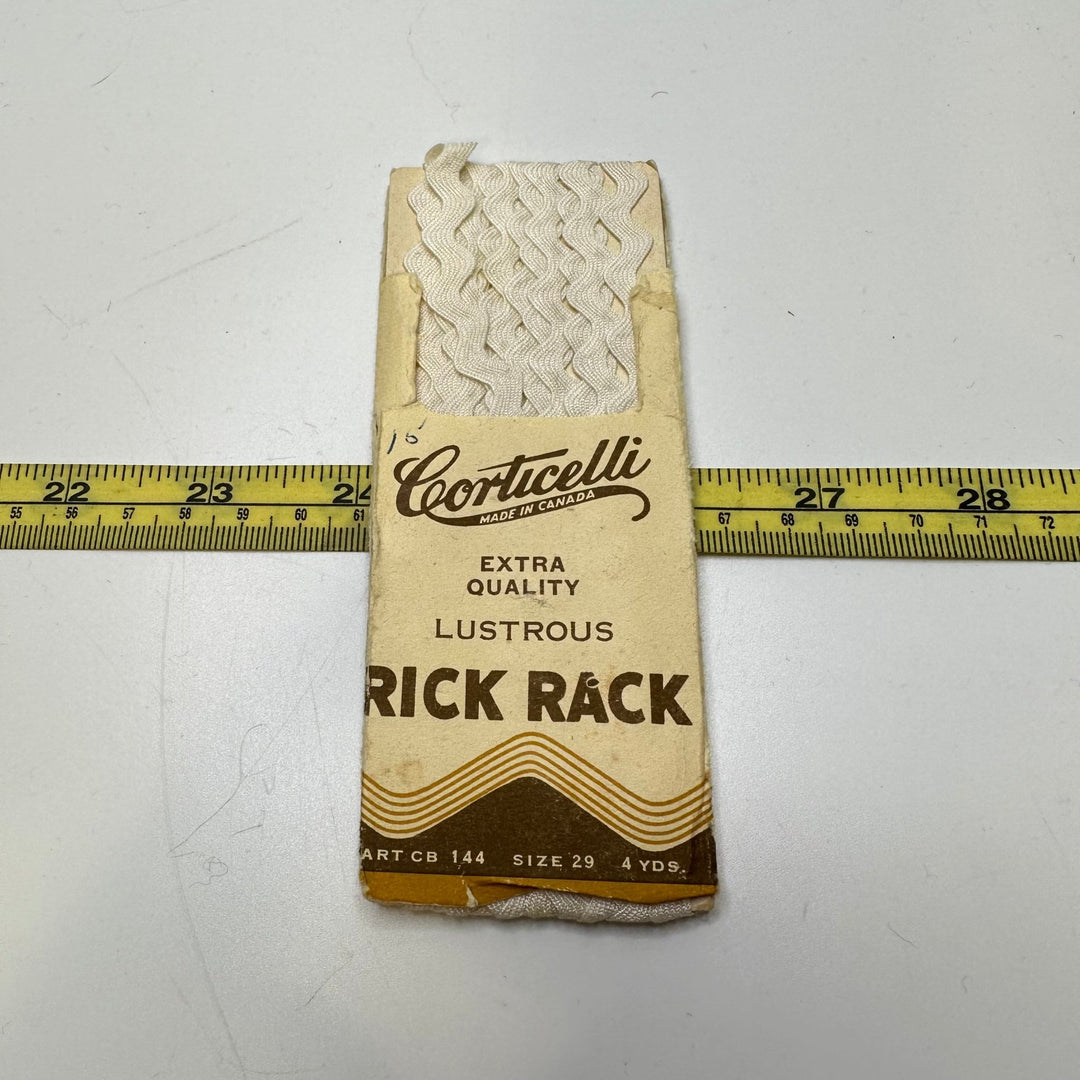 ⅜" (10mm) Ricrac Trim - White - 3M Bundle - True Deadstock supplies Fabric by private - Sustainable Textile | FABCYCLE
