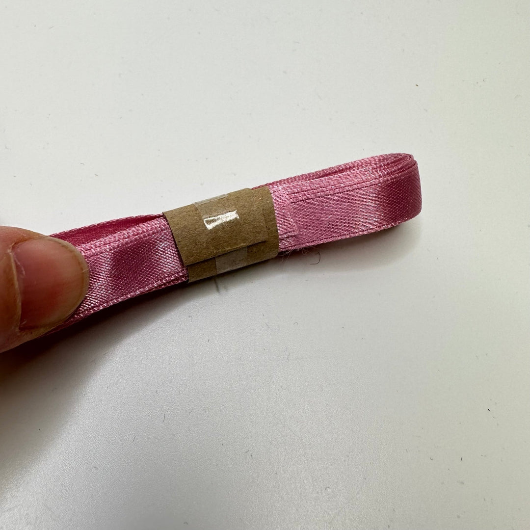 ⅜" (10mm) Satin Ribbon Trim - Light Pink - 2M Bundle - True Deadstock supplies Fabric by private - Sustainable Textile | FABCYCLE