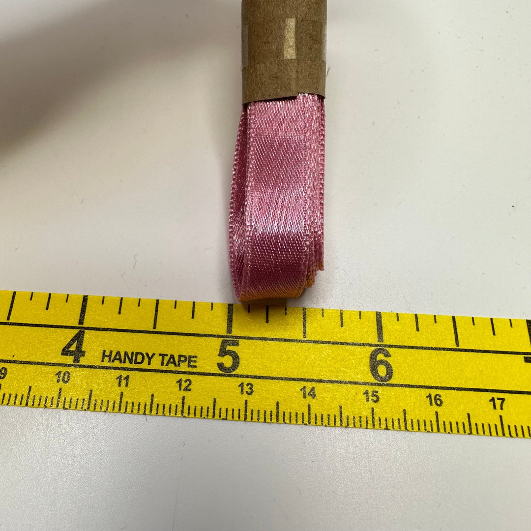 ⅜" (10mm) Satin Ribbon Trim - Light Pink - 2M Bundle - True Deadstock supplies Fabric by private - Sustainable Textile | FABCYCLE