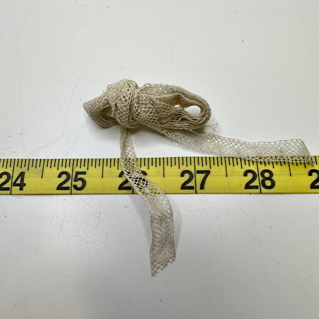 ⅜" (10mm) Vintage Bobbin Lace Trim - Cream - 1M Bundle - True Deadstock supplies Fabric by private - Sustainable Textile | FABCYCLE