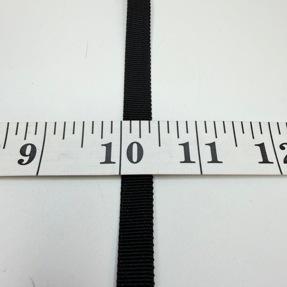 ⅜" (10mm) Webbing Trim - Black - 2M Bundle - True Deadstock supplies Fabric by private - Sustainable Textile | FABCYCLE