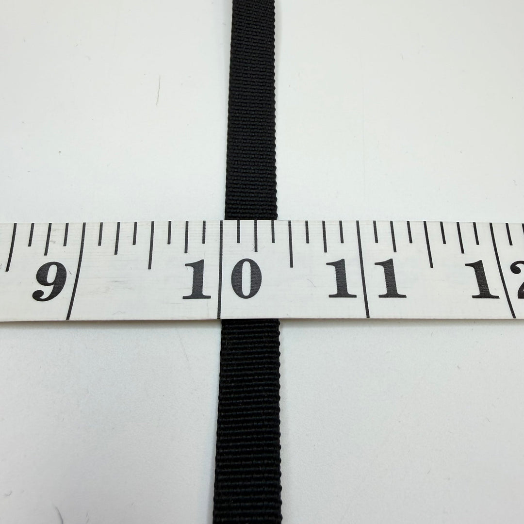 ⅜" (10mm) Webbing Trim - Black - 2M Bundle - True Deadstock supplies Fabric by private - Sustainable Textile | FABCYCLE