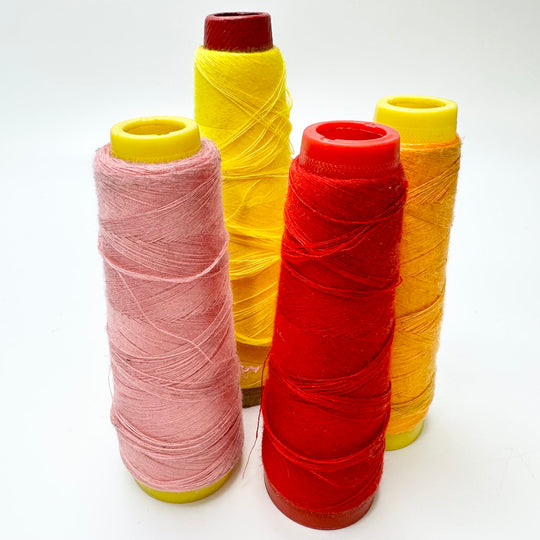 Almost Empty Thread - Multi Colour - 4 Pack - FABCYCLE Deadstock and Sustainble Fabrics and Sewing Supplies
