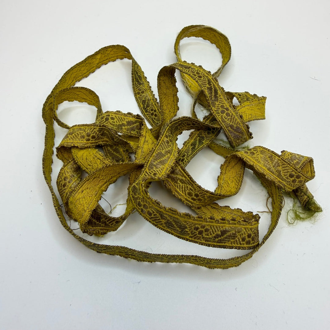 ½" (13mm) Antique Tape Trim - Gold - 1.8M Bundle - True Deadstock supplies Fabric by private - Sustainable Textile | FABCYCLE