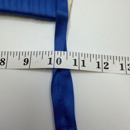 ½" (13mm) Folded Webbing Trim - Blue - 3.8M Bundle - True Deadstock supplies Fabric by private - Sustainable Textile | FABCYCLE
