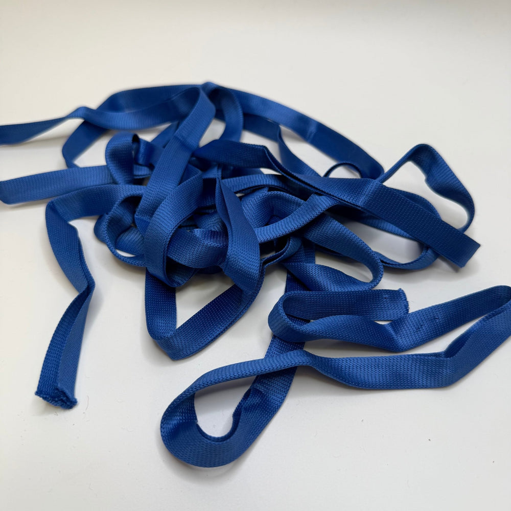 ½" (13mm) Folded Webbing Trim - Blue - 3.8M Bundle - True Deadstock supplies Fabric by private - Sustainable Textile | FABCYCLE