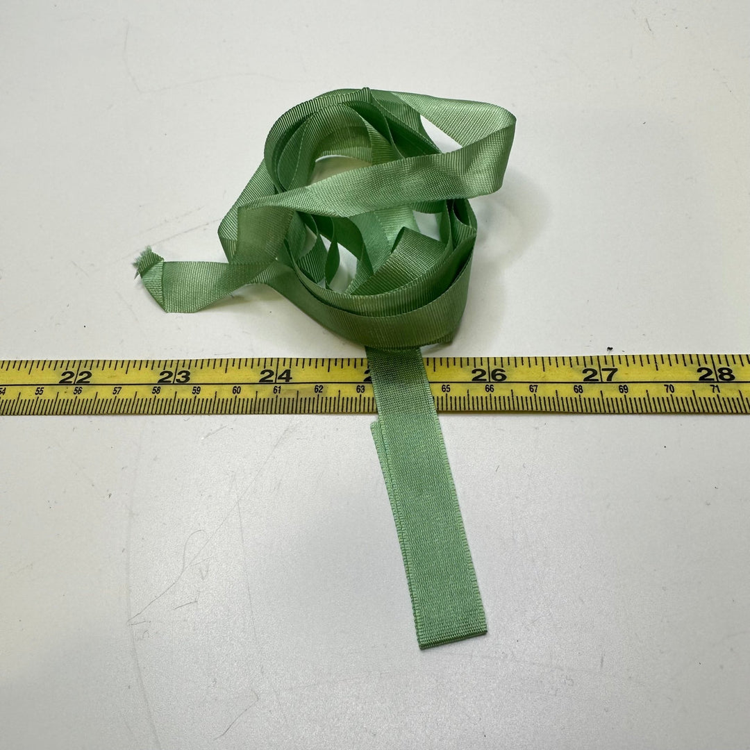 ½" (13mm) Ribbon Trim - Light Green - 1.7M Bundle - True Deadstock supplies Fabric by private - Sustainable Textile | FABCYCLE