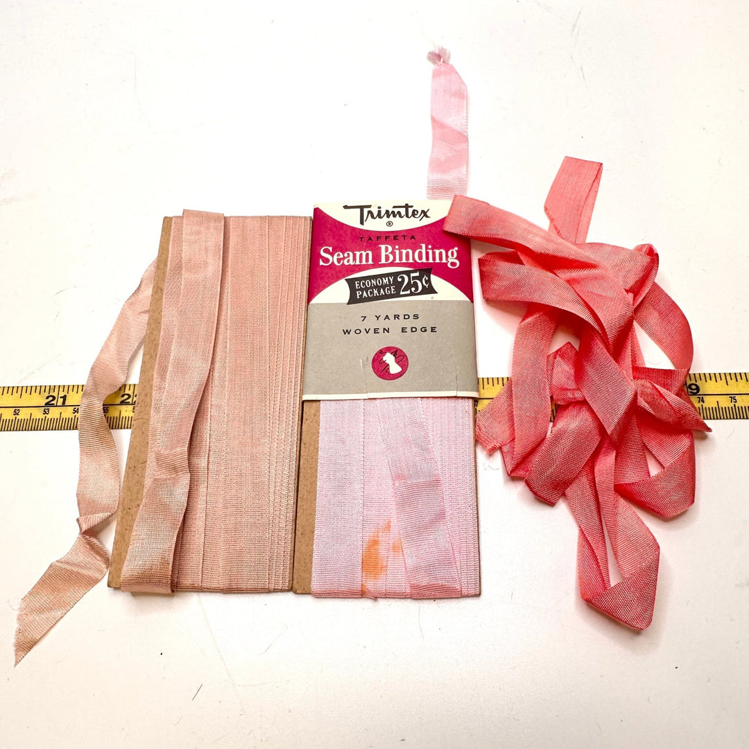 ½" (13mm) Ribbon Trim - Pink - 3 Pack - True Deadstock supplies Fabric by private - Sustainable Textile | FABCYCLE