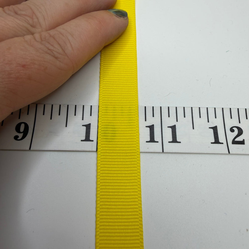 ½" (13mm) Ribbon Trim - Yellow - Roll - True Deadstock supplies Fabric by private - Sustainable Textile | FABCYCLE