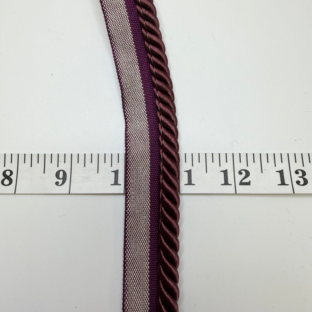 ½" (13mm) Rope Piping Trim - Burgundy - 1M - True Deadstock supplies Fabric by private - Sustainable Textile | FABCYCLE