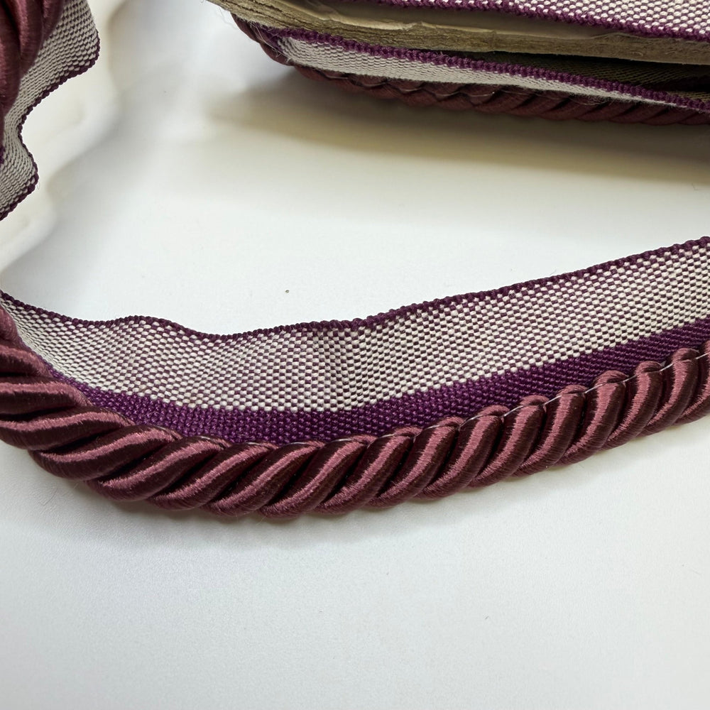 ½" (13mm) Rope Piping Trim - Burgundy - 1M - True Deadstock supplies Fabric by private - Sustainable Textile | FABCYCLE