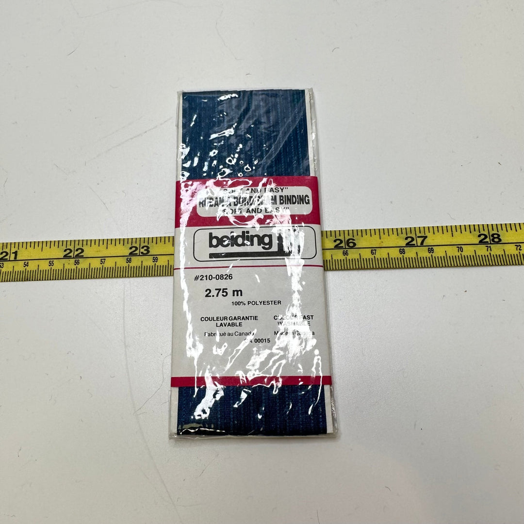 ½" (13mm) Seam Binding Trim - Dark Blue - 2.75M Bundle - True Deadstock supplies Fabric by private - Sustainable Textile | FABCYCLE
