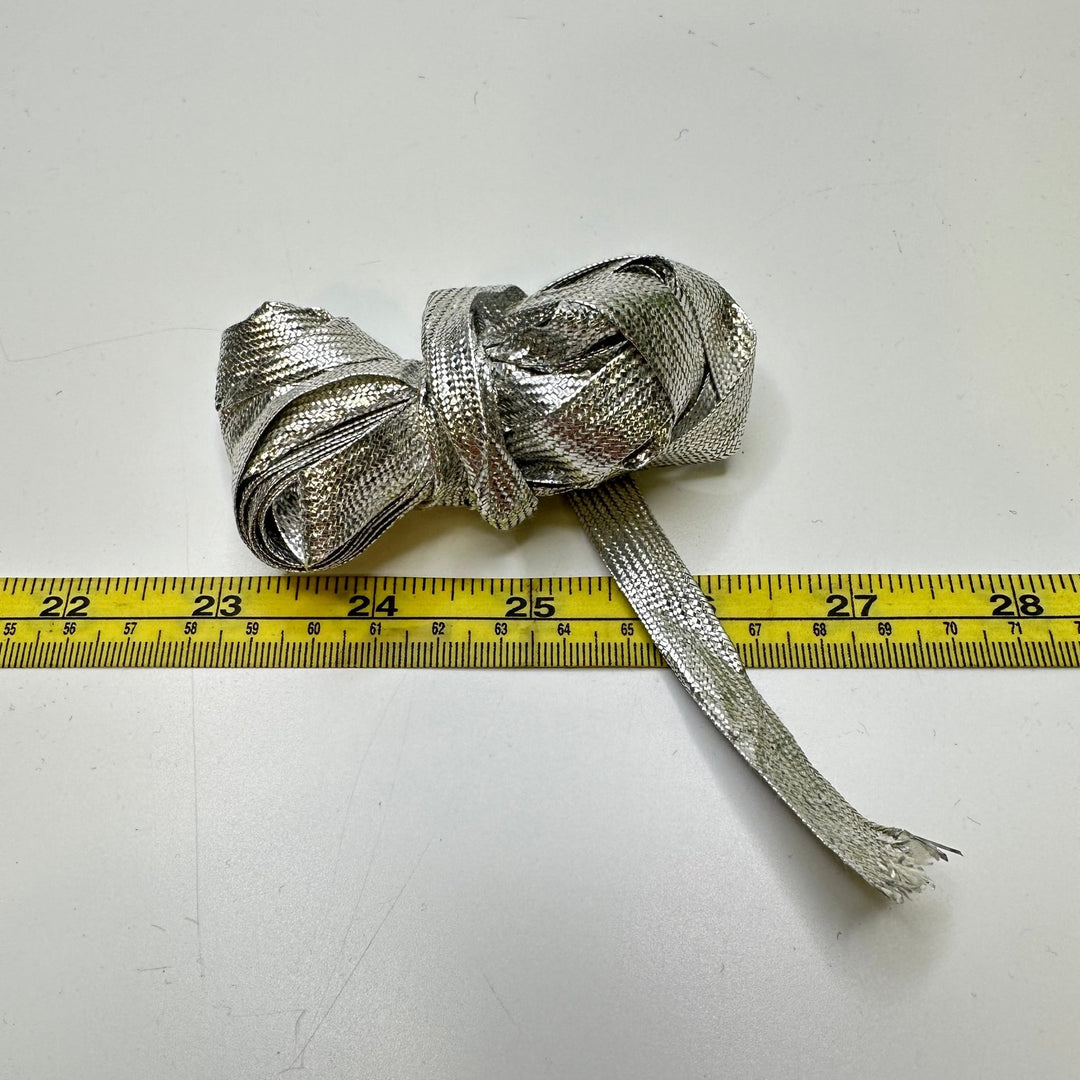 ½" (13mm) Tape Trim - Silver - 4.8M Bundle - True Deadstock supplies Fabric by private - Sustainable Textile | FABCYCLE