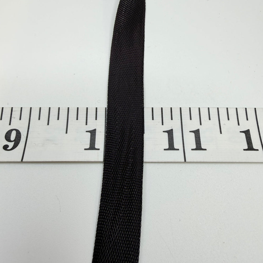 ½" (13mm) Vintage Ribbon Trim - Black - Roll - True Deadstock supplies Fabric by private - Sustainable Textile | FABCYCLE