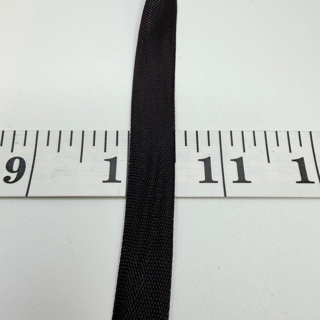 ½" (13mm) Vintage Ribbon Trim - Black - Roll - True Deadstock supplies Fabric by private - Sustainable Textile | FABCYCLE