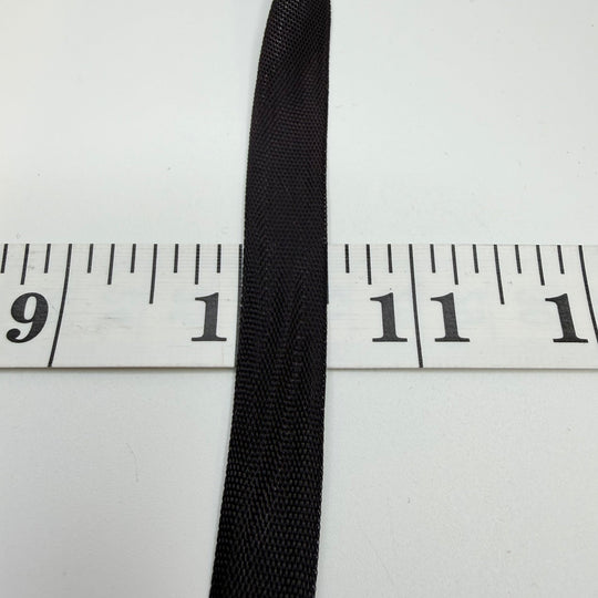 ½" (13mm) Vintage Ribbon Trim - Black - Roll - True Deadstock supplies Fabric by private - Sustainable Textile | FABCYCLE