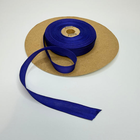 ½" (13mm) Vintage Ribbon Trim - Blue - Roll - True Deadstock supplies Fabric by private - Sustainable Textile | FABCYCLE