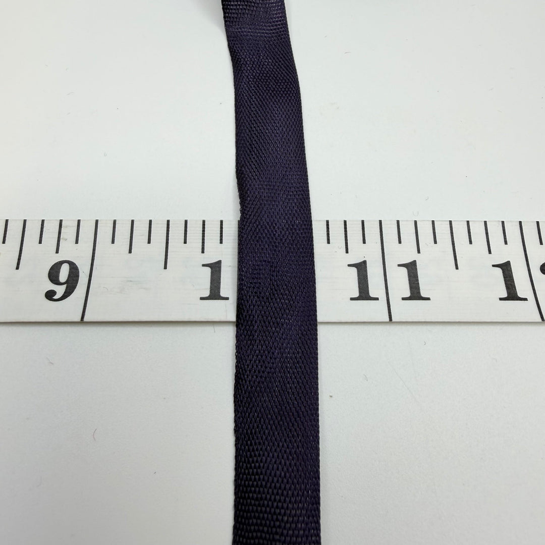 ½" (13mm) Vintage Ribbon Trim - Dark Navy - Roll - True Deadstock supplies Fabric by private - Sustainable Textile | FABCYCLE