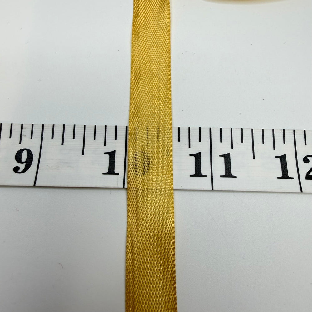½" (13mm) Vintage Ribbon Trim - Gold - Roll - True Deadstock supplies Fabric by private - Sustainable Textile | FABCYCLE