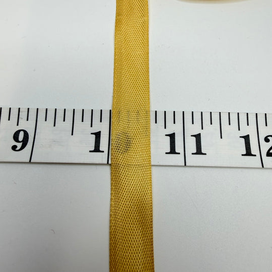 ½" (13mm) Vintage Ribbon Trim - Gold - Roll - True Deadstock supplies Fabric by private - Sustainable Textile | FABCYCLE