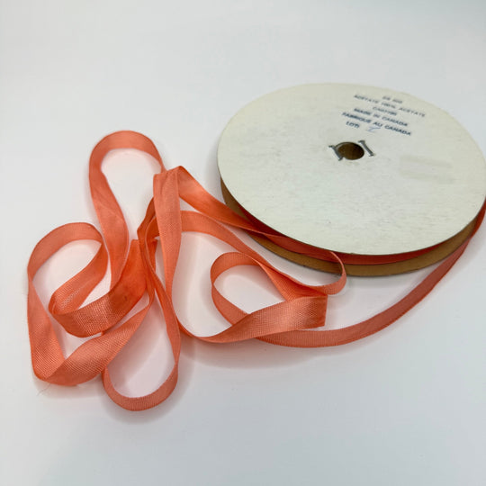 ½" (13mm) Vintage Ribbon Trim - Peach - Roll - True Deadstock supplies Fabric by private - Sustainable Textile | FABCYCLE