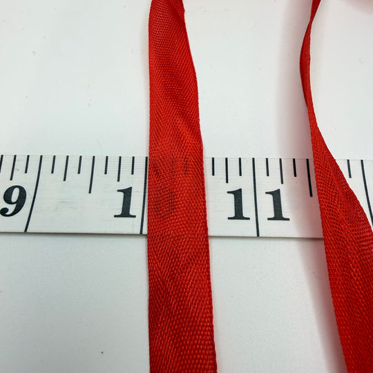 ½" (13mm) Vintage Ribbon Trim - Red - Roll - True Deadstock supplies Fabric by private - Sustainable Textile | FABCYCLE