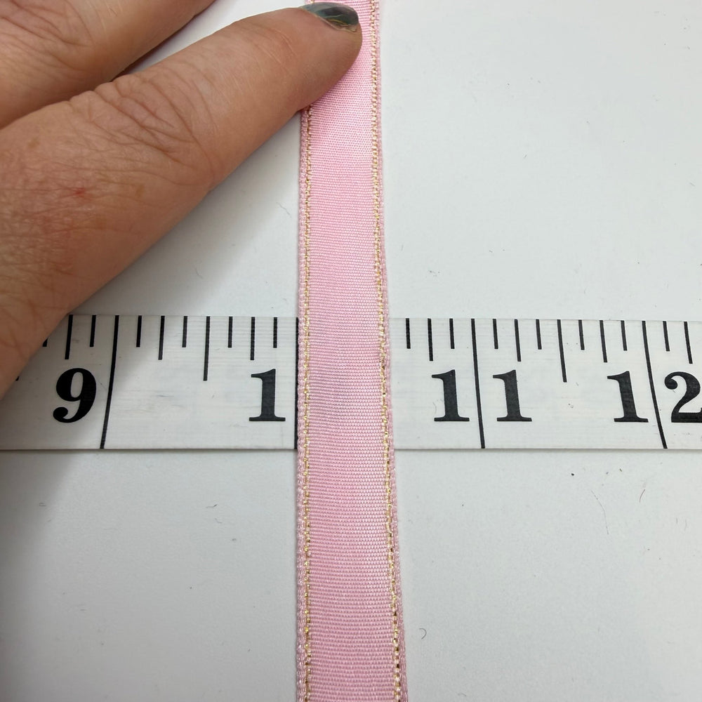 ½" (13mm) Vintage Satin Ribbon Trim - Light Pink - Roll - True Deadstock supplies Fabric by private - Sustainable Textile | FABCYCLE